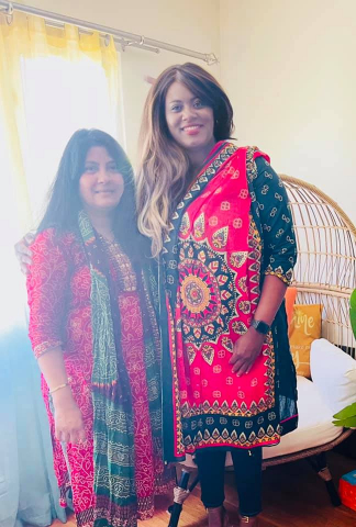 It was nice meeting a sister from Bangladesh, my program partner, thank you for the dress, love it. What she is doing is promoting WOMEN EMPOWERMENT LEADERSHIP BUSINESS NETWORK GLOBALY